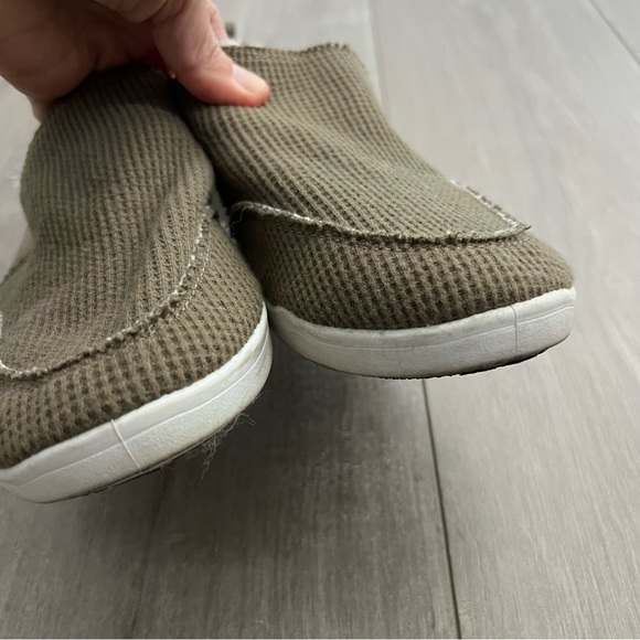 Vionic BEACH MALIBU SLIP ON SNEAKER: WAFFLE KNIT Sz 7 Green - Picture 3 of 7